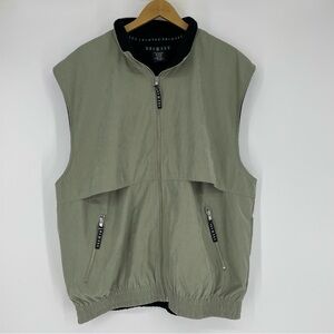 Golf Club SDI TEC Full-Zip Golf Vest Black Fleece-Lined Mens XLarge Olive Green